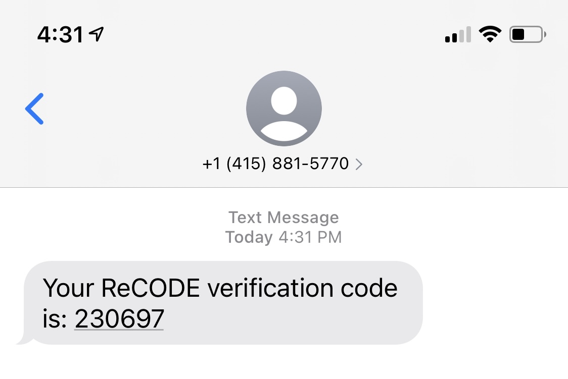 verification code number 6 digit